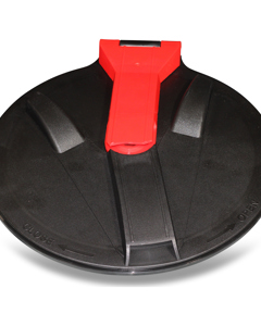 Lid 180° curved w/joint PP dia 462mm w/mounting  ring